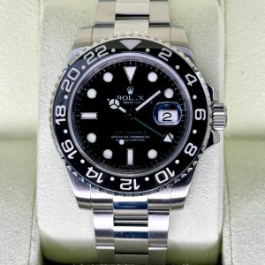 2007 Rolex GMT-Master II 40mm 116710LN Stainless Steel Black Dial (No. 1 of 2) for sale