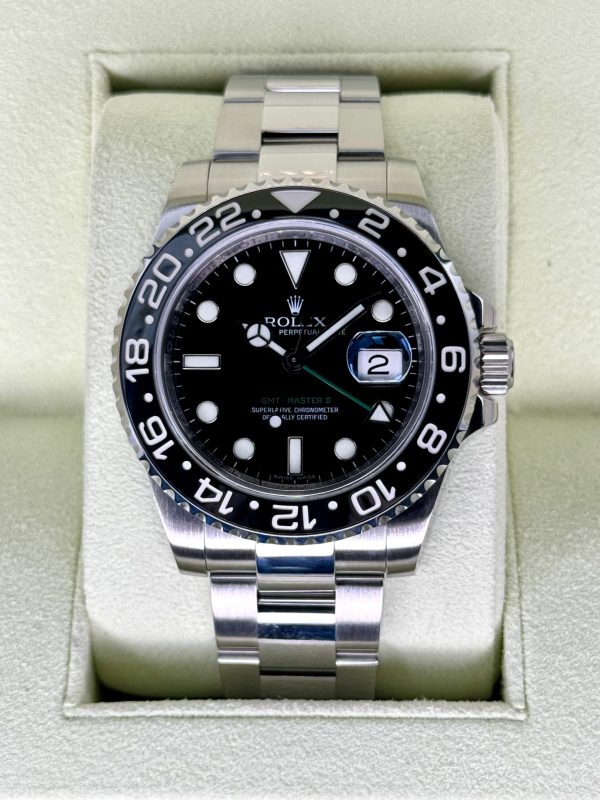 2007 Rolex GMT-Master II 40mm 116710LN Stainless Steel Black Dial (No. 1 of 2) for sale
