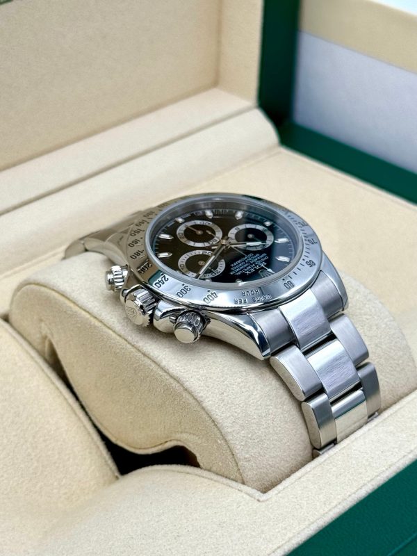 2015 Rolex Daytona 40mm 116520 Stainless Steel Black Dial for sale