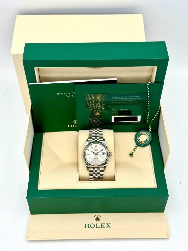 2024 Rolex Datejust 36mm 126234 Stainless Steel Jubilee Silver Dial (Unworn) for sale