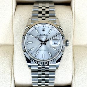 2024 Rolex Datejust 36mm 126234 Stainless Steel Jubilee Silver Dial (Unworn) for sale