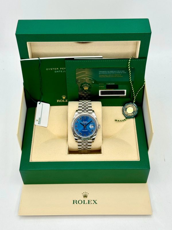 2024 Rolex Datejust 41mm 126334 Jubilee Blue Roman Numeral Dial (Unworn) for sale