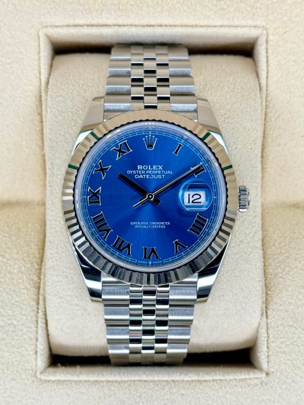 2024 Rolex Datejust 41mm 126334 Jubilee Blue Roman Numeral Dial (Unworn) for sale