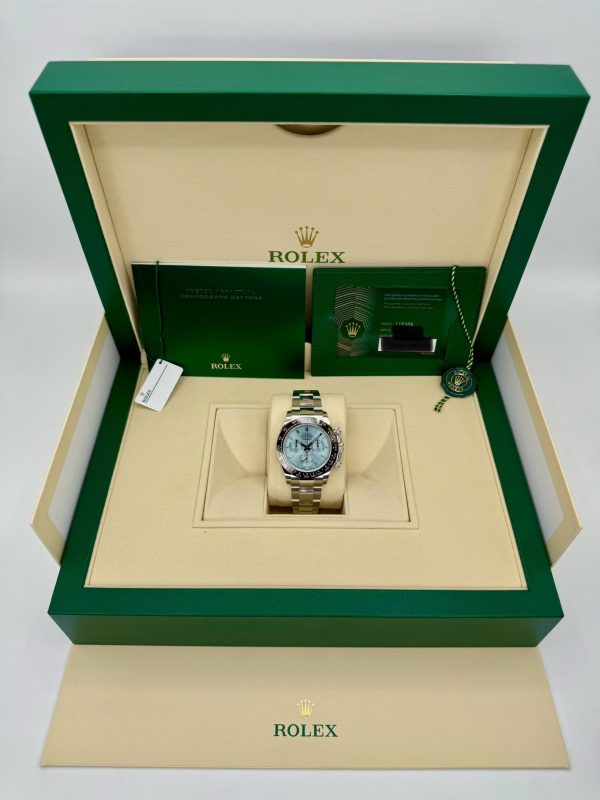 Rolex Daytona 40mm 116506 Platinum Ice Blue Diamond Baguette Dial (Unworn) for sale