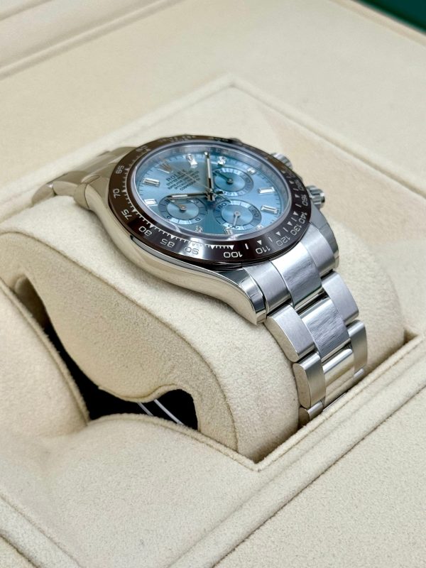 Rolex Daytona 40mm 116506 Platinum Ice Blue Diamond Baguette Dial (Unworn) for sale