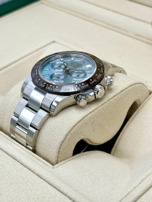 Rolex Daytona 40mm 116506 Platinum Ice Blue Diamond Baguette Dial (Unworn) for sale