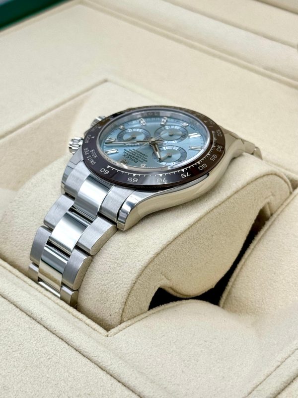 Rolex Daytona 40mm 116506 Platinum Ice Blue Diamond Baguette Dial (Unworn) for sale