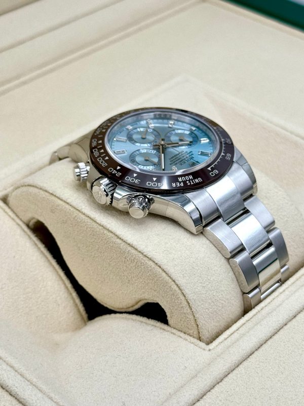 Rolex Daytona 40mm 116506 Platinum Ice Blue Diamond Baguette Dial (Unworn) for sale