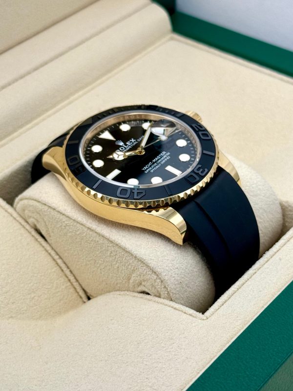 2024 Rolex Yacht-Master 42mm 226658 Gold Oysterflex Black Dial for sale