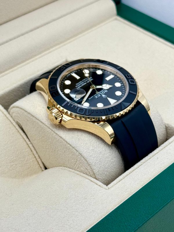 2024 Rolex Yacht-Master 42mm 226658 Gold Oysterflex Black Dial for sale