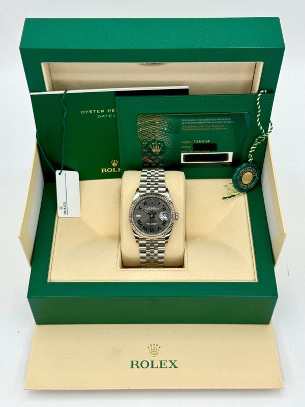 2021 Rolex Datejust 36mm 126234 Jubilee Wimbledon Dial for sale