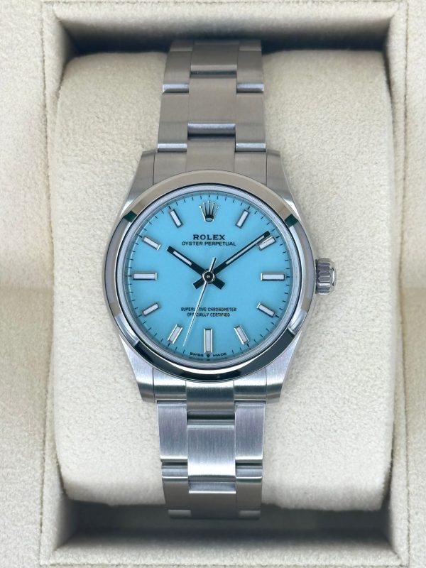2024 Rolex Oyster Perpetual 31mm 277200 Turquoise Tiffany Blue Dial (Unworn) for sale