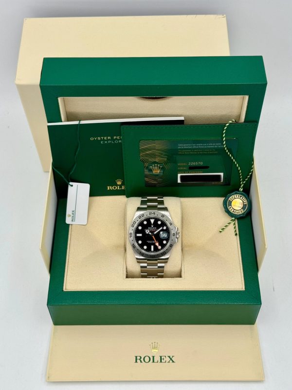 2024 Rolex Explorer II 42mm 226570 Black Dial for sale
