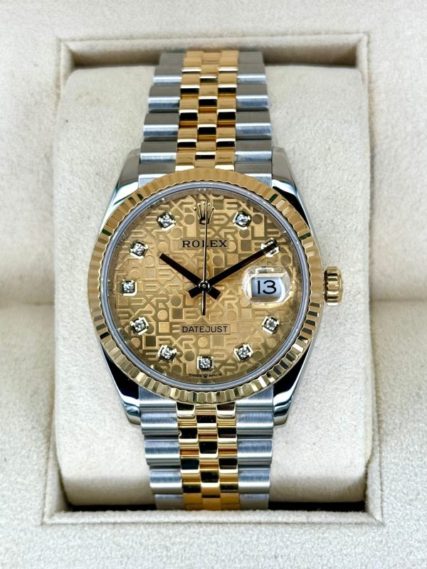 2019 Datejust 36mm 126233 Two-Tone Jubilee 10 Diamond Anniversary Dial for sale