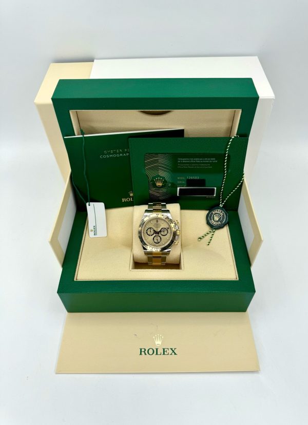 2025 Rolex Daytona 40mm 126503 Two-Tone Champagne Dial (Unworn) for sale