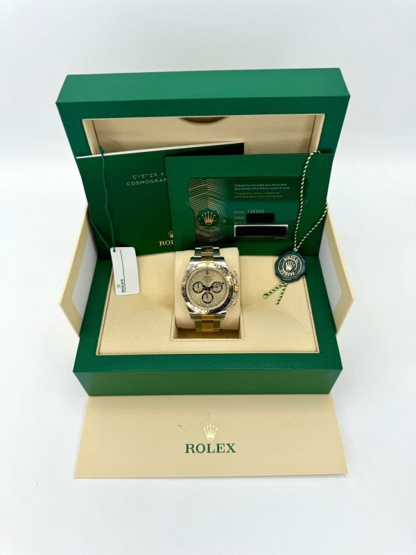 2025 Rolex Daytona 40mm 126503 Two-Tone Champagne Dial (Unworn) for sale