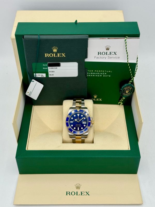 2016 Rolex Submariner “Bluesy” 40mm 116613LB Two-Tone Blue Dial (No. 2 of 2) for sale