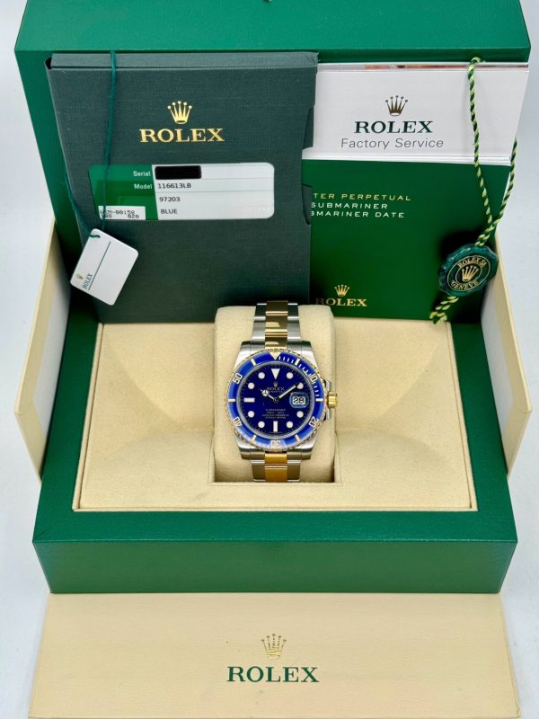 2016 Rolex Submariner “Bluesy” 40mm 116613LB Two-Tone Blue Dial (No. 2 of 2) for sale