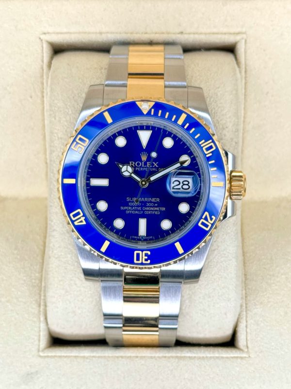 2016 Rolex Submariner “Bluesy” 40mm 116613LB Two-Tone Blue Dial (No. 2 of 2) for sale