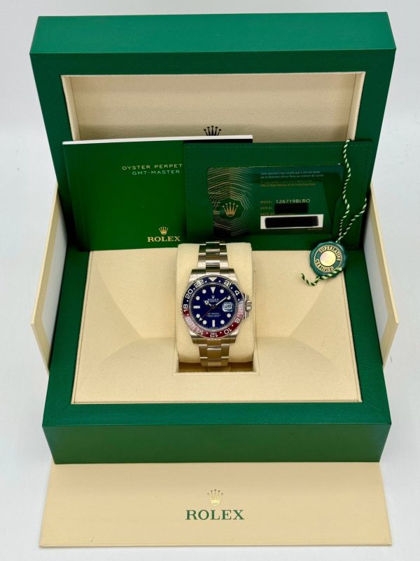 2022 Rolex GMT-Master II “Pepsi” 40mm 126719BLRO White Gold Oyster for sale