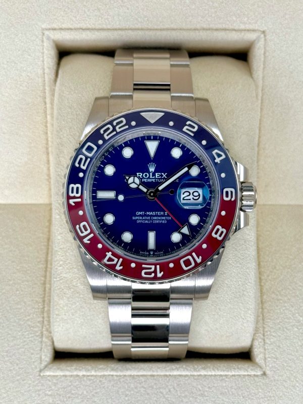 2022 Rolex GMT-Master II “Pepsi” 40mm 126719BLRO White Gold Oyster for sale