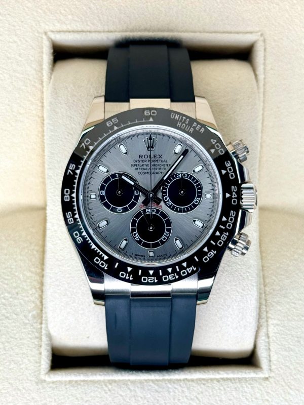 2022 Rolex Daytona 40mm 116519LN White Gold Silver Ghost Dial for sale
