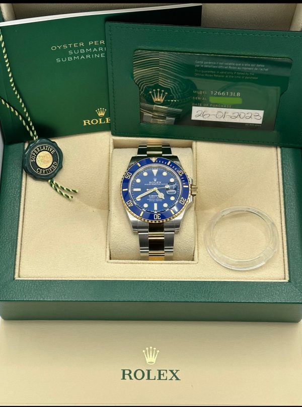 2023 Rolex Submariner “Bluesy” 41mm 126613LB Two-Tone Blue Dial (No. 3 of 7) for sale