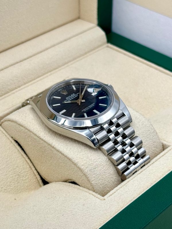 2022 Rolex Datejust 41mm 126300 Stainless Steel Jubilee Blue Motif Dial for sale
