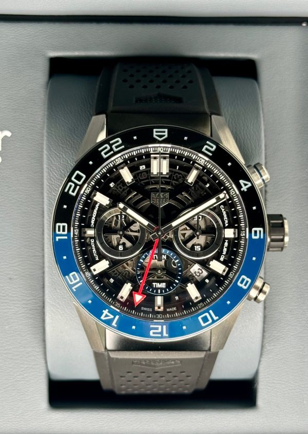 2022 Tag Heuer Carrera Heuer 02 CBG2A1Z.FT6157 Skeletonized Dial (Unworn) for sale