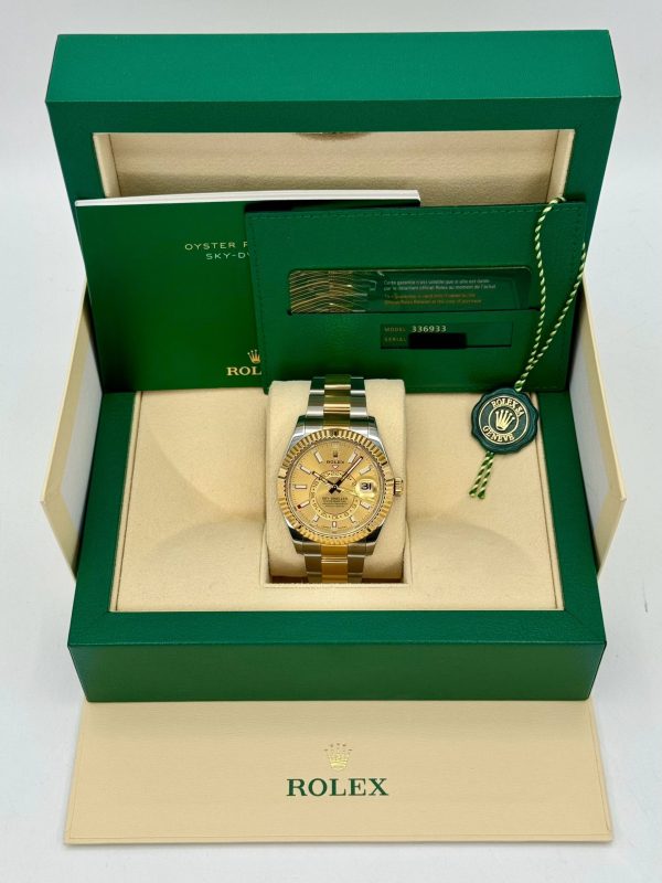 2024 Rolex Sky-Dweller 42mm 336933 Oyster Champagne Dial for sale