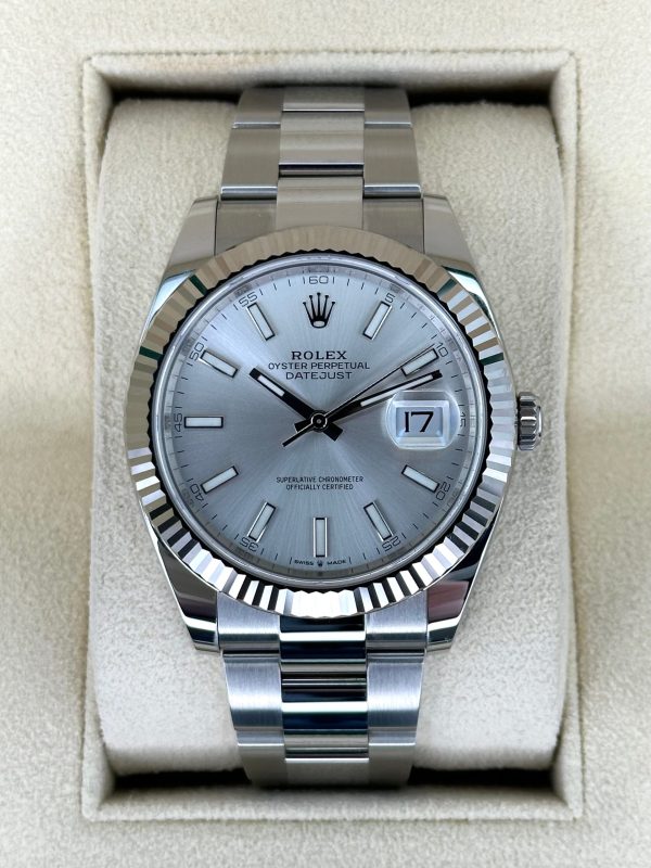 2024 Rolex Datejust 41mm 126334 Stainless Steel Oyster Silver Dial (Unworn) (No. 1 of 2) for sale