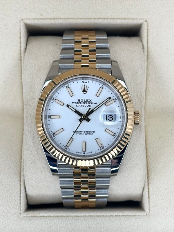 2022 Rolex Datejust 41mm 126333 Two-Tone Jubilee White Dial for sale