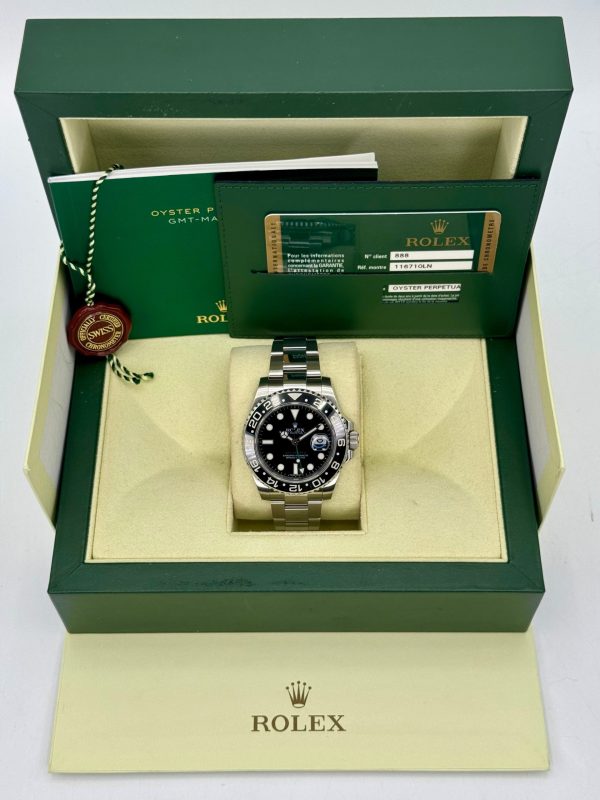 2011 Rolex GMT-Master II 40mm 116710LN Stainless Steel Black Dial (No. 2 of 2) for sale