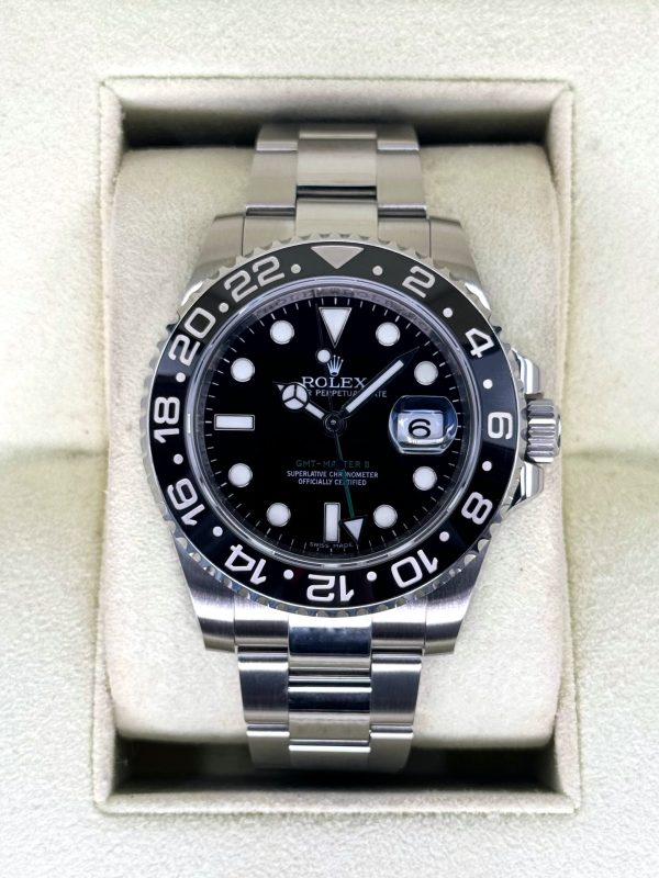 2011 Rolex GMT-Master II 40mm 116710LN Stainless Steel Black Dial (No. 2 of 2) for sale