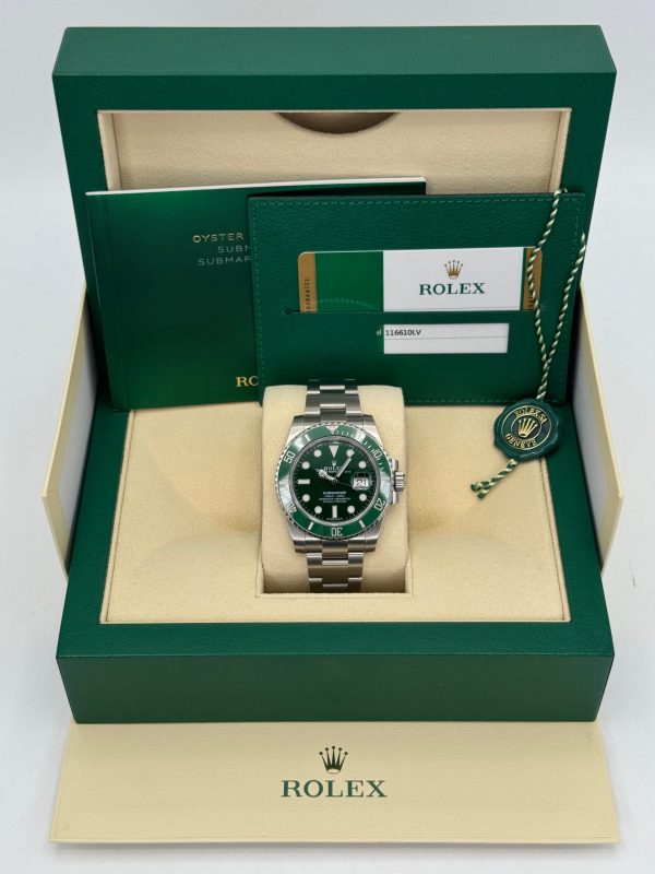 2019 Rolex Submariner “Hulk” 40mm 116610LV Green Dial (No. 6 of 6) for sale