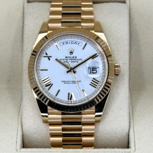 2025 Rolex Day-Date 40mm 228238 Presidential White Dial (Unworn) for sale