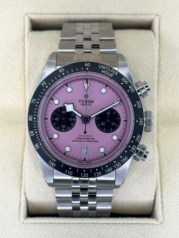 2024 Tudor Black Bay Chrono 41mm 79360N Stainless Steel Pink Dial (Unworn) for sale