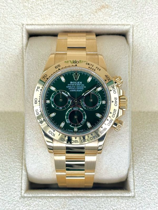 2022 Rolex Daytona “John Mayer” 40mm 116508 Yellow Gold Green Dial for sale
