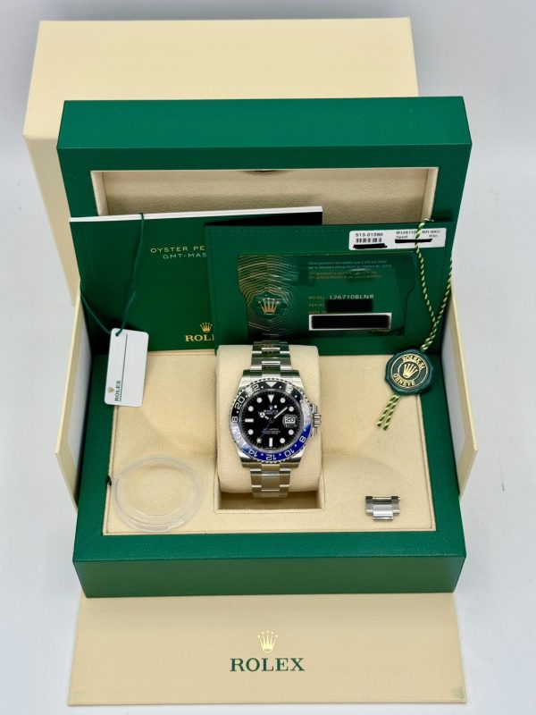 2023 Rolex GMT-Master II “Batman” 40mm 126710BLNR Oyster (No. 7 of 8) for sale