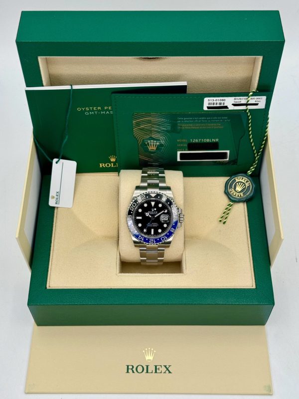 2023 Rolex GMT-Master II “Batman” 40mm 126710BLNR Oyster (No. 7 of 8) for sale