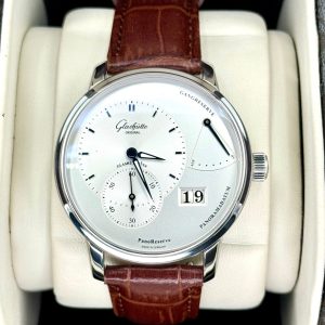 2015 Glashutte Original Panoreserve 40mm 1-65-01-22-12-04 Silver Dial for sale