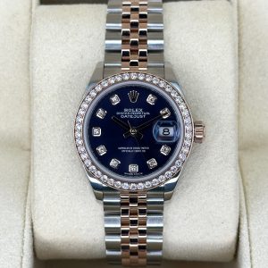 2017 Rolex Lady-Datejust 28mm 279381RBR Two-Tone Purple Diamond Dial for sale