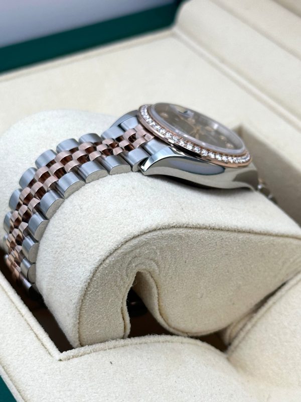 2017 Rolex Lady-Datejust 28mm 279381RBR Two-Tone Purple Diamond Dial for sale