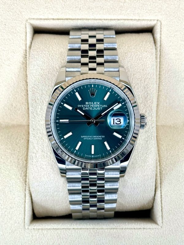 2024 Rolex Datejust 36mm 126234 Stainless Steel Jubilee Green Dial for sale