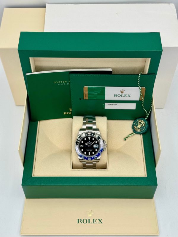 OLD STOCK 2017 Rolex GMT-Master II “Batman” 40mm 116710BLNR Oyster (Unworn) for sale