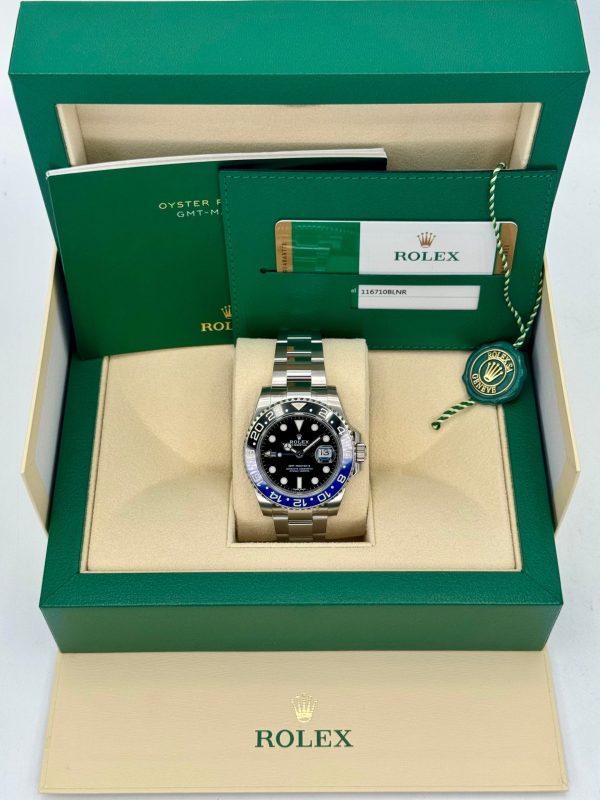 OLD STOCK 2017 Rolex GMT-Master II “Batman” 40mm 116710BLNR Oyster (Unworn) for sale