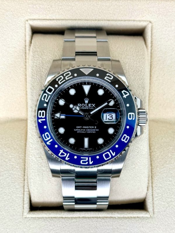 OLD STOCK 2017 Rolex GMT-Master II “Batman” 40mm 116710BLNR Oyster (Unworn) for sale