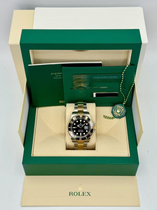 2022 Rolex Sea-Dweller 43mm 126603 Two-Tone Black Dial (No. 1 of 2) for sale