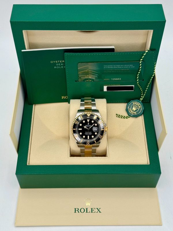 2022 Rolex Sea-Dweller 43mm 126603 Two-Tone Black Dial (No. 1 of 2) for sale