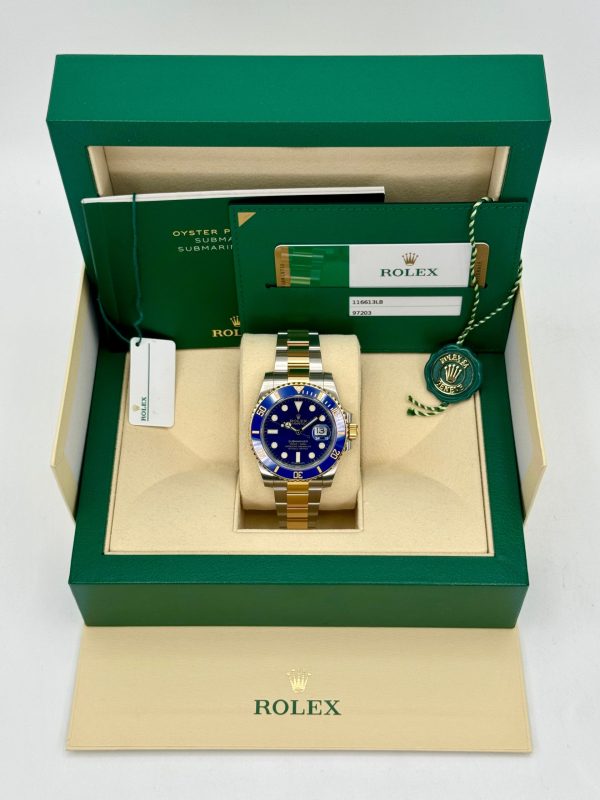 2020 Rolex Submariner “Bluesy” 40mm 116613LB Two-Tone Blue Dial for sale